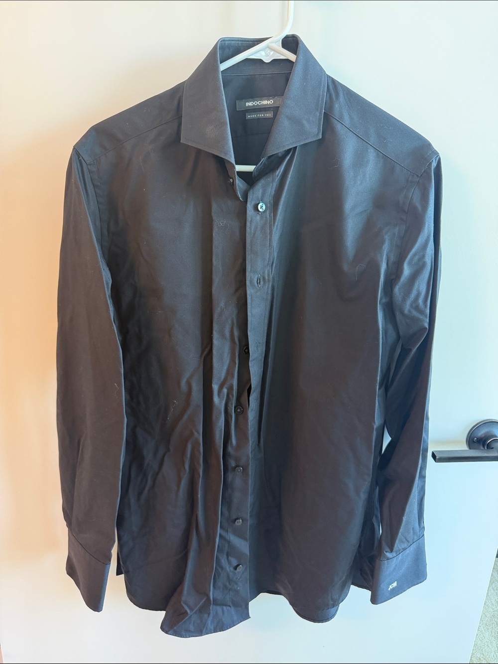 Indochino Black Dress Shirt - Tailored Dress Shirt